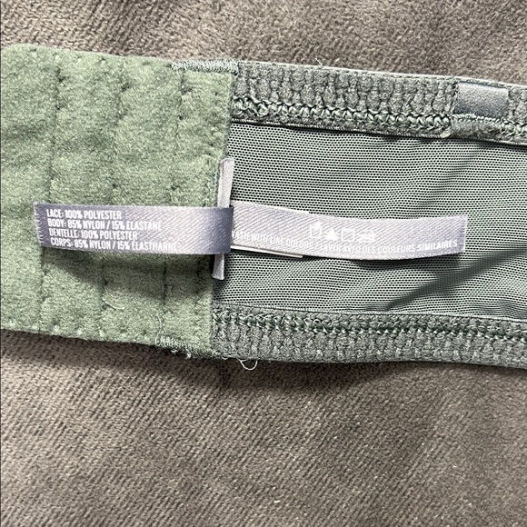 Aerie Lace Bandeau Wireless Bra in Green LARGE - Picture 10 of 11